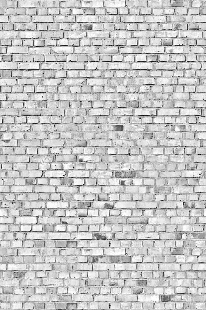 Fototapet, Brick Wall, White, Rebel Walls - 2