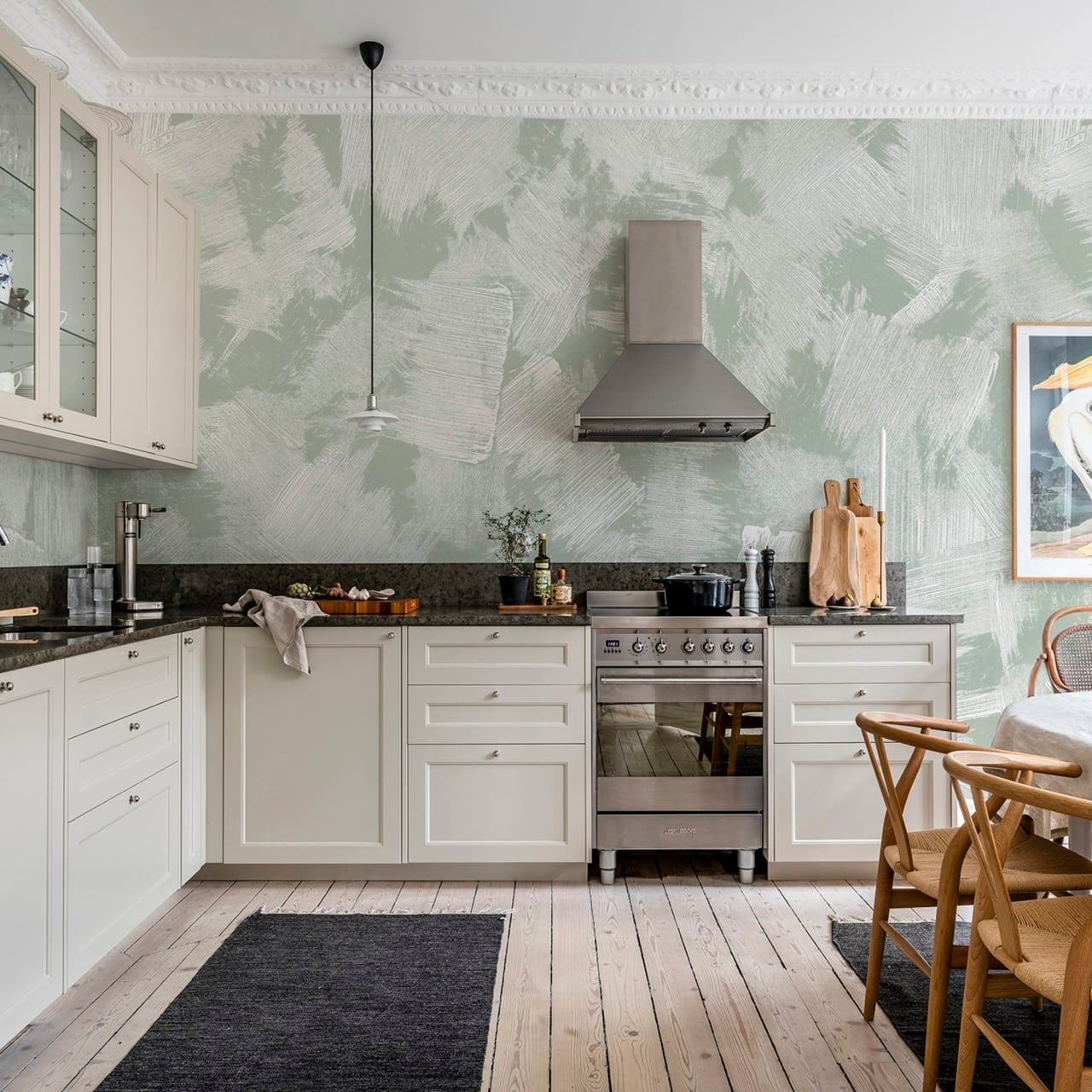 Fototapet, Brush, Green, Rebel Walls - 3