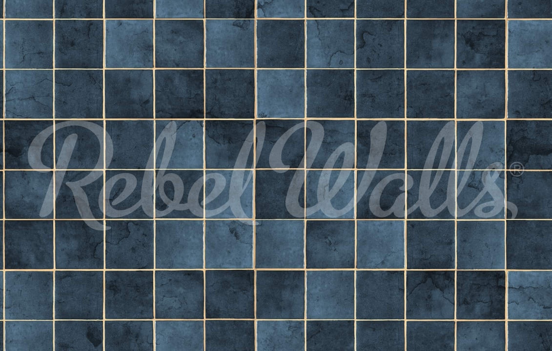 Fototapet, Ceramic Tiles, Azurite, Rebel Walls - 2