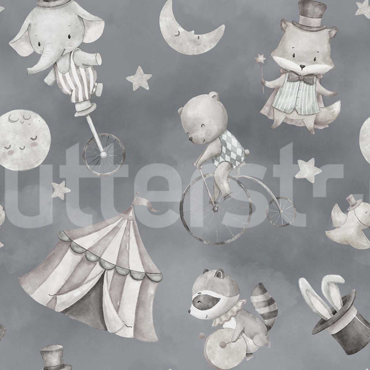 Fototapet, Circus Dream, Gray, Rebel Walls - 2