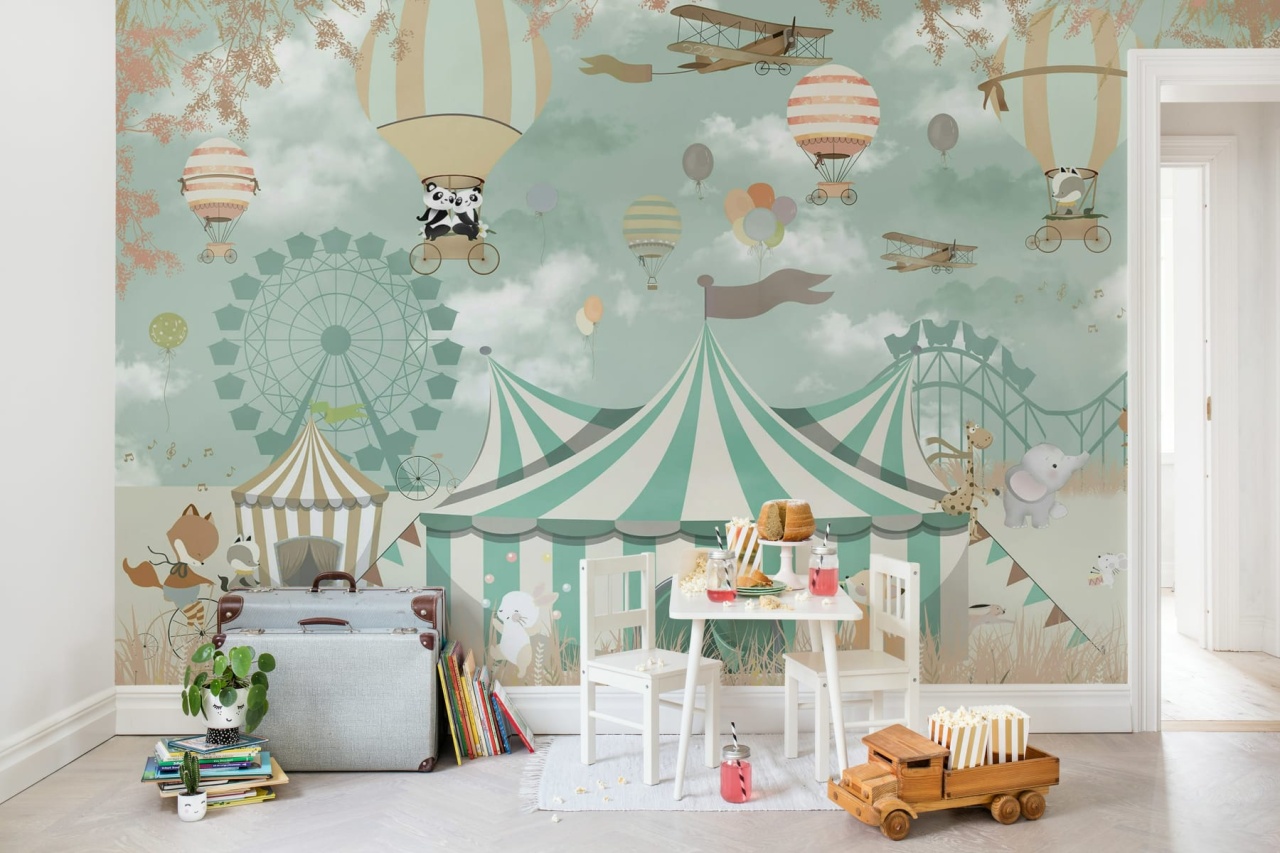 Fototapet, Circus Town, Pastel, Rebel Walls - 3