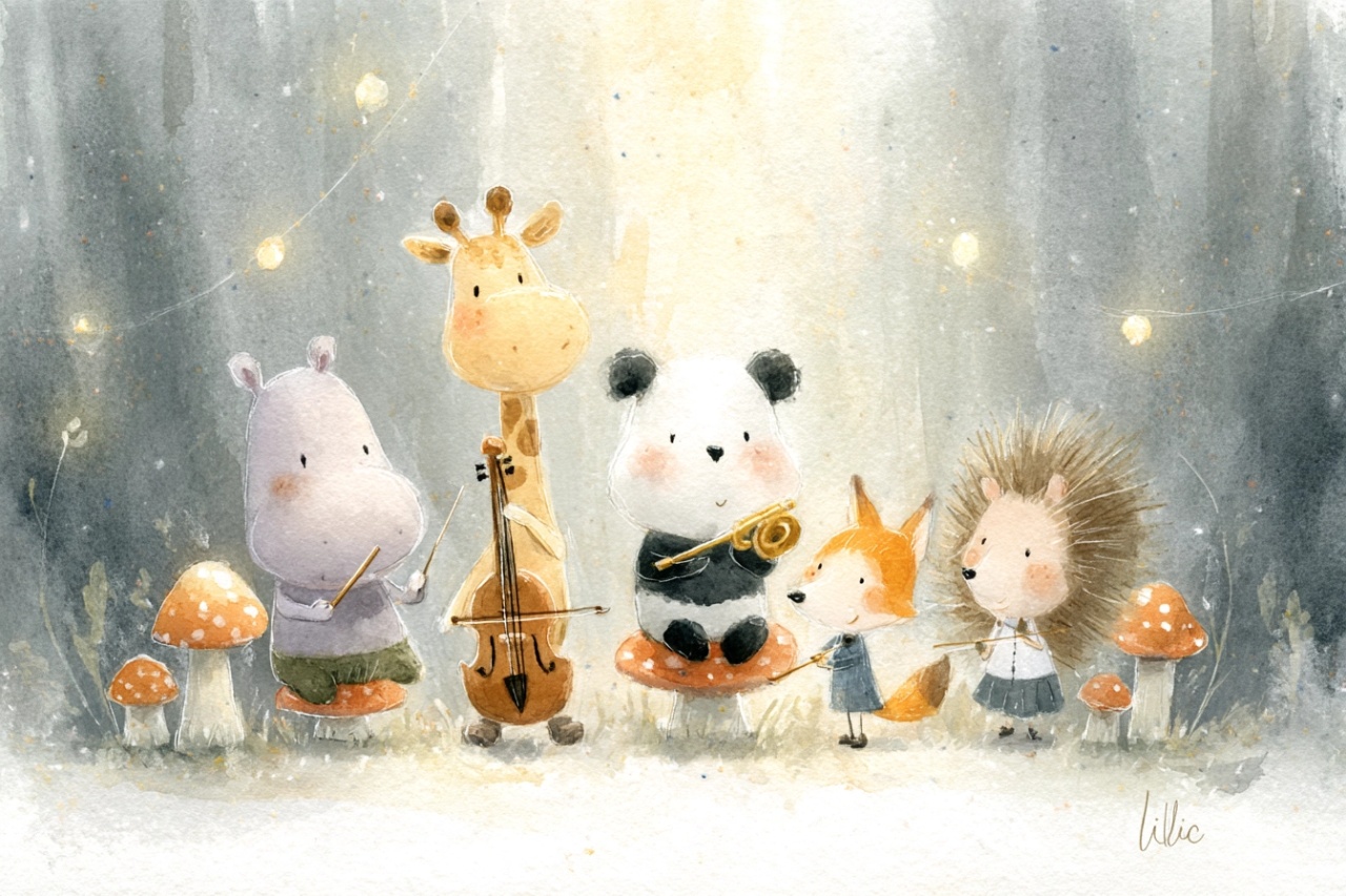 Fototapet copii, Fairy Tale Musicians 102 — imaginea 2