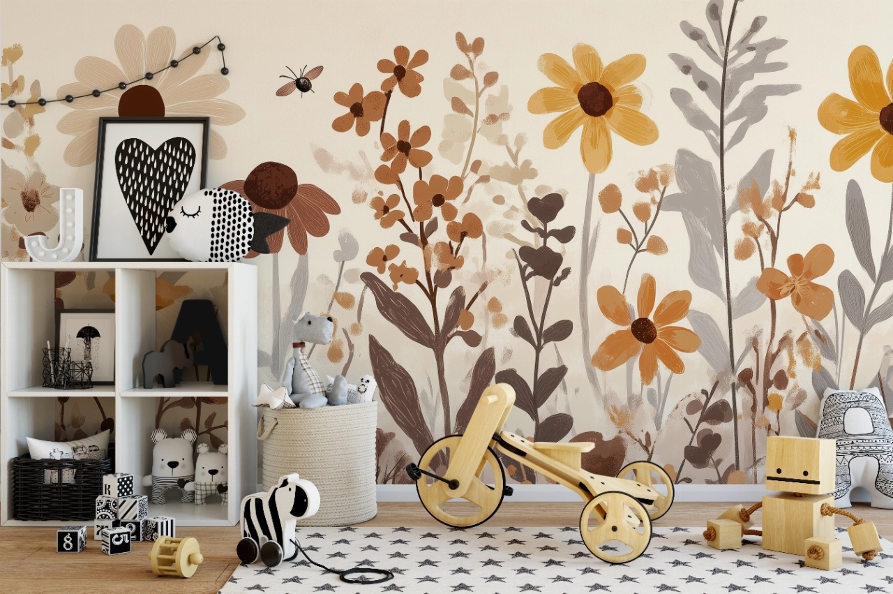 Fototapet copii, Meadow of Flowers 005