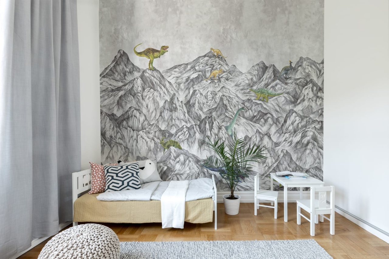 Fototapet, Dinosaur Mountain, Rebel Walls