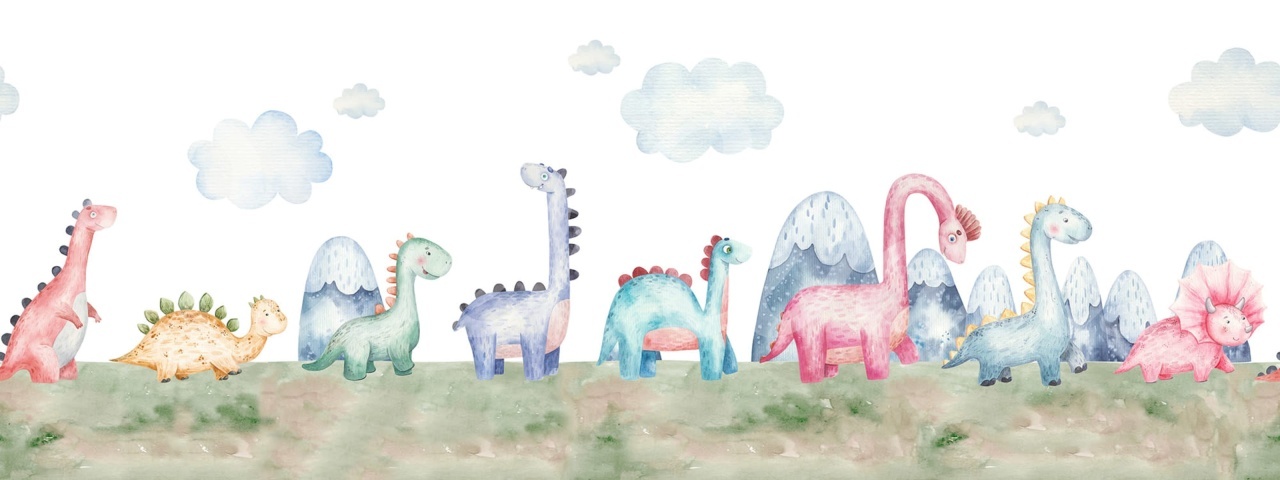 Fototapet, Dinosaur Stroll, Multi, Rebel Walls - 2
