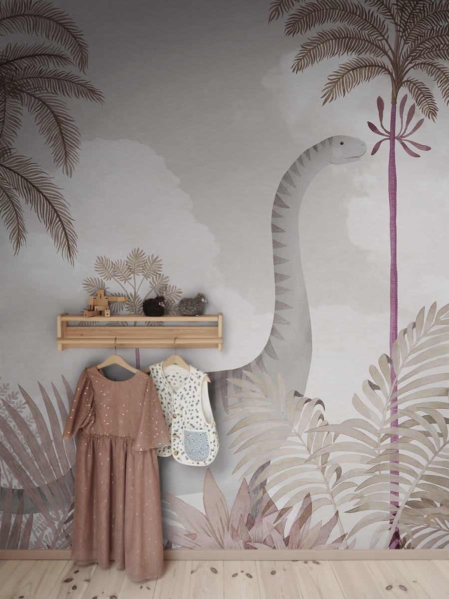 Fototapet, Dinosaur World, Pink, Rebel Walls - 3