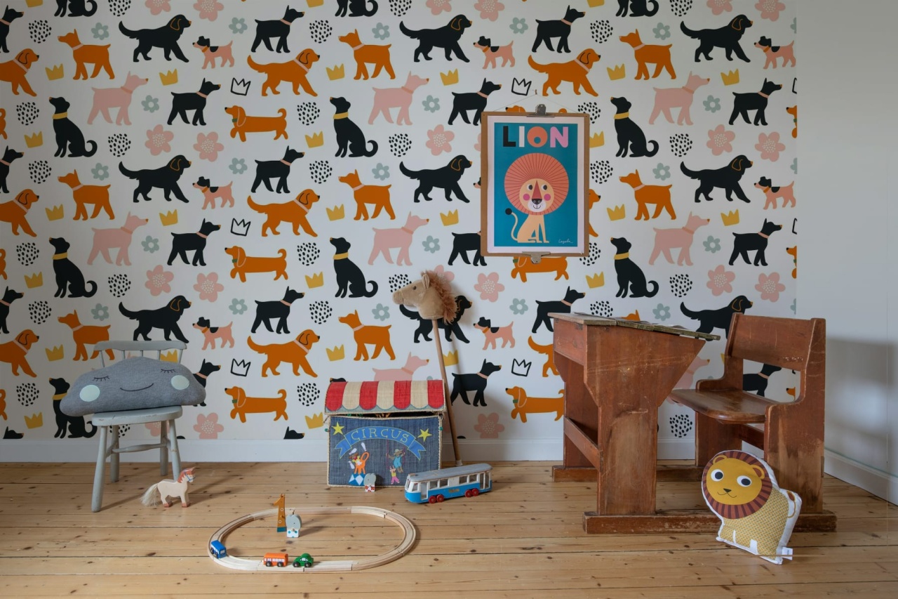 Fototapet, Dog Walk, Multi, Rebel Walls - 3
