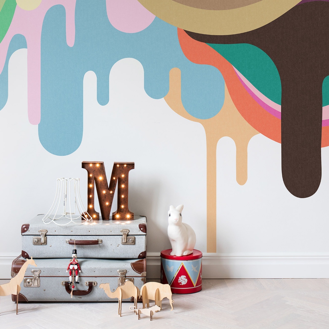 Fototapet, Dripping Ice Cream, Rebel Walls