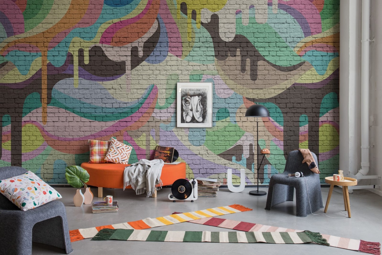 Fototapet, Dripping Rainbow, Rebel Walls