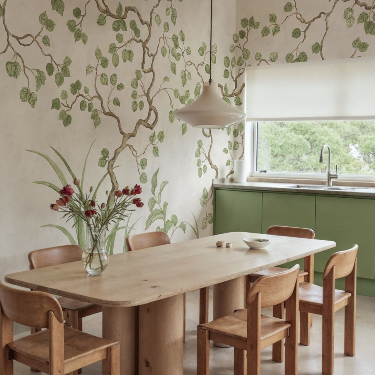 Fototapet, Forest of Dreams, Beige, Rebel Walls