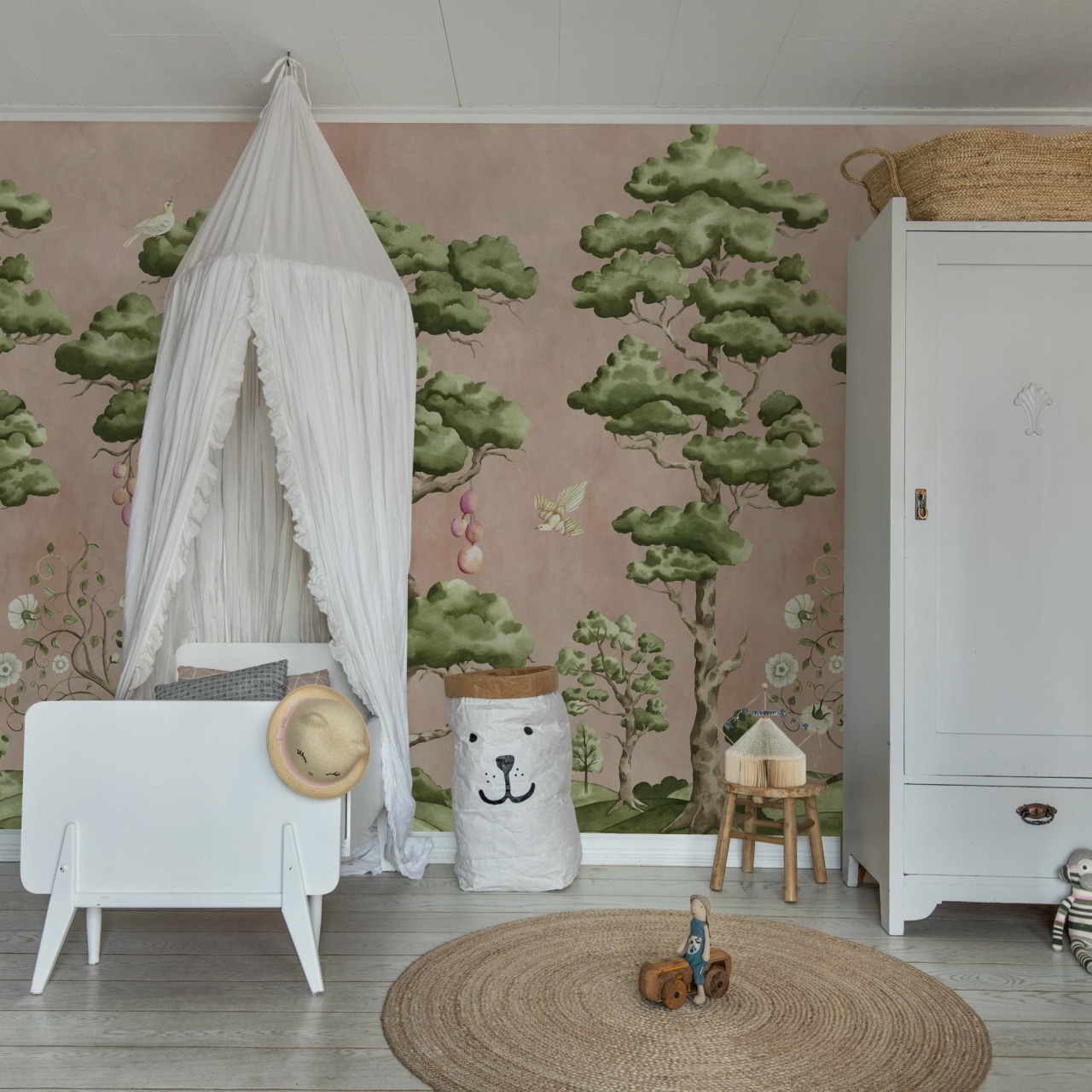 Fototapet, Forest Poem, Pink, Rebel Walls — imaginea 3