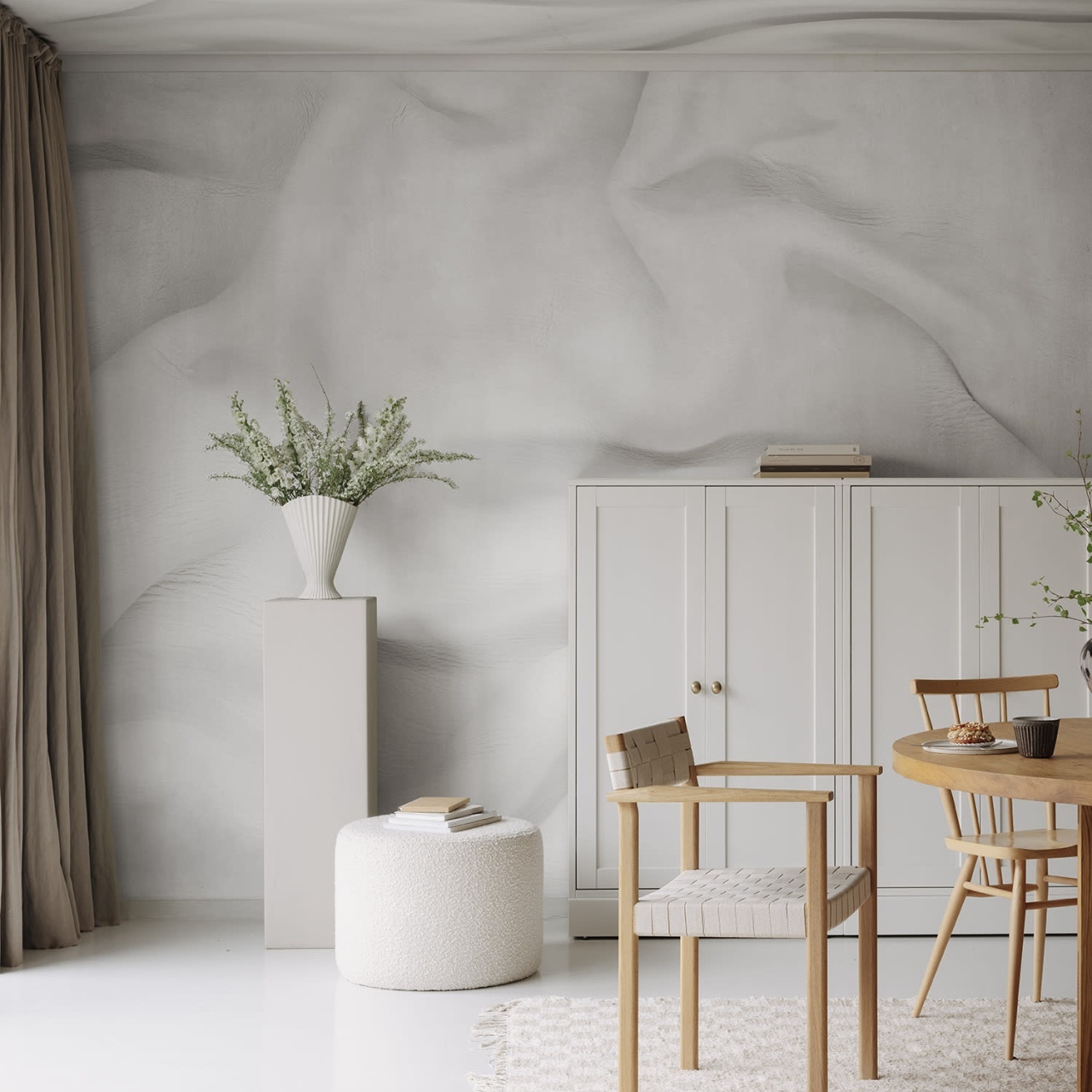 Fototapet, Formed by Time, White, Rebel Walls