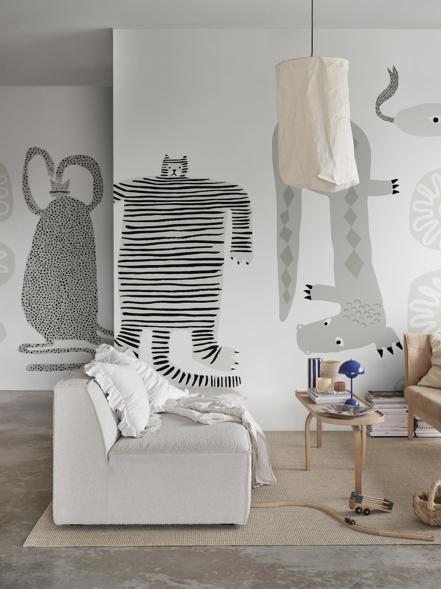 Fototapet, Funky Friends, Gray, Rebel Walls - 3