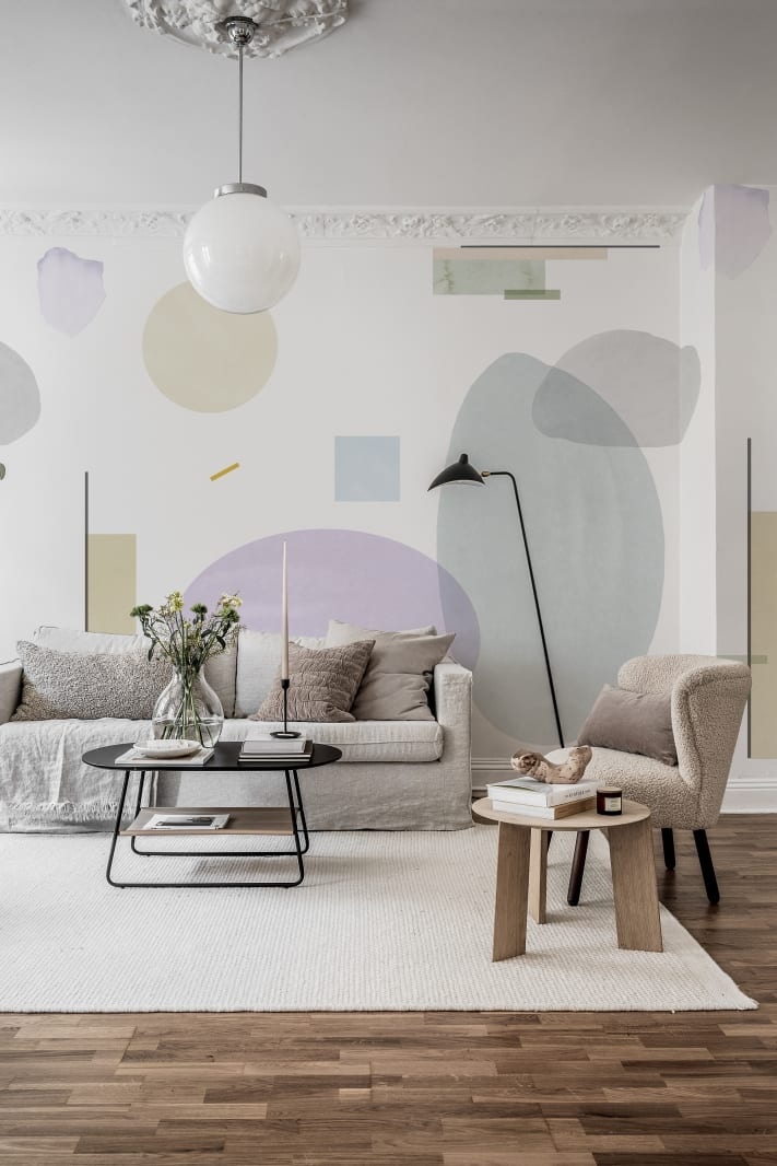 Fototapet, Geometry, Lilac, Rebel Walls - 5