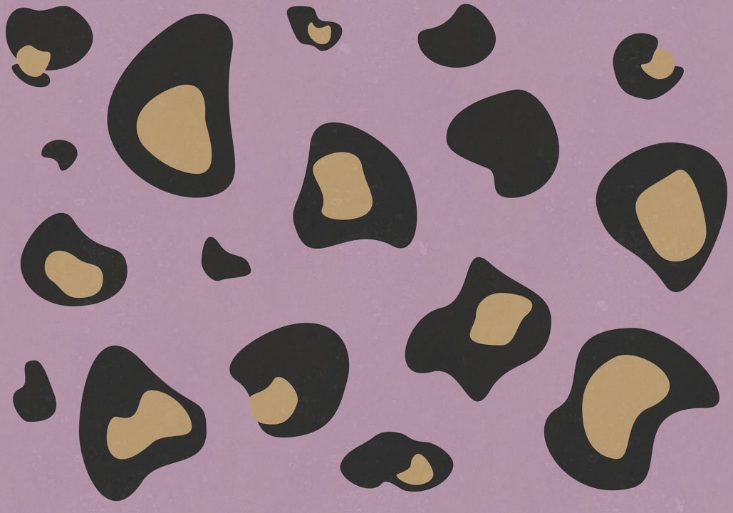 Fototapet, Giant Leopard, Lilac, Rebel Walls - 2