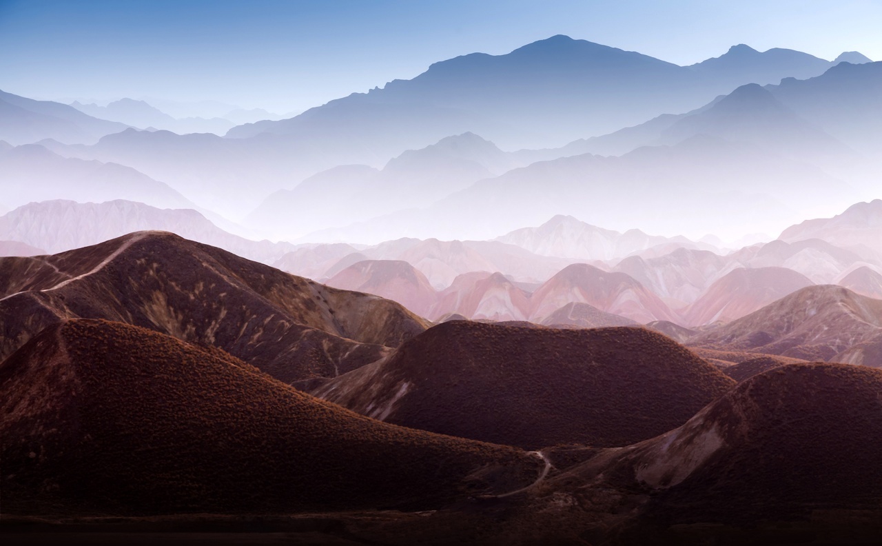 Fototapet, Gradient Mountains, Rebel Walls - 2