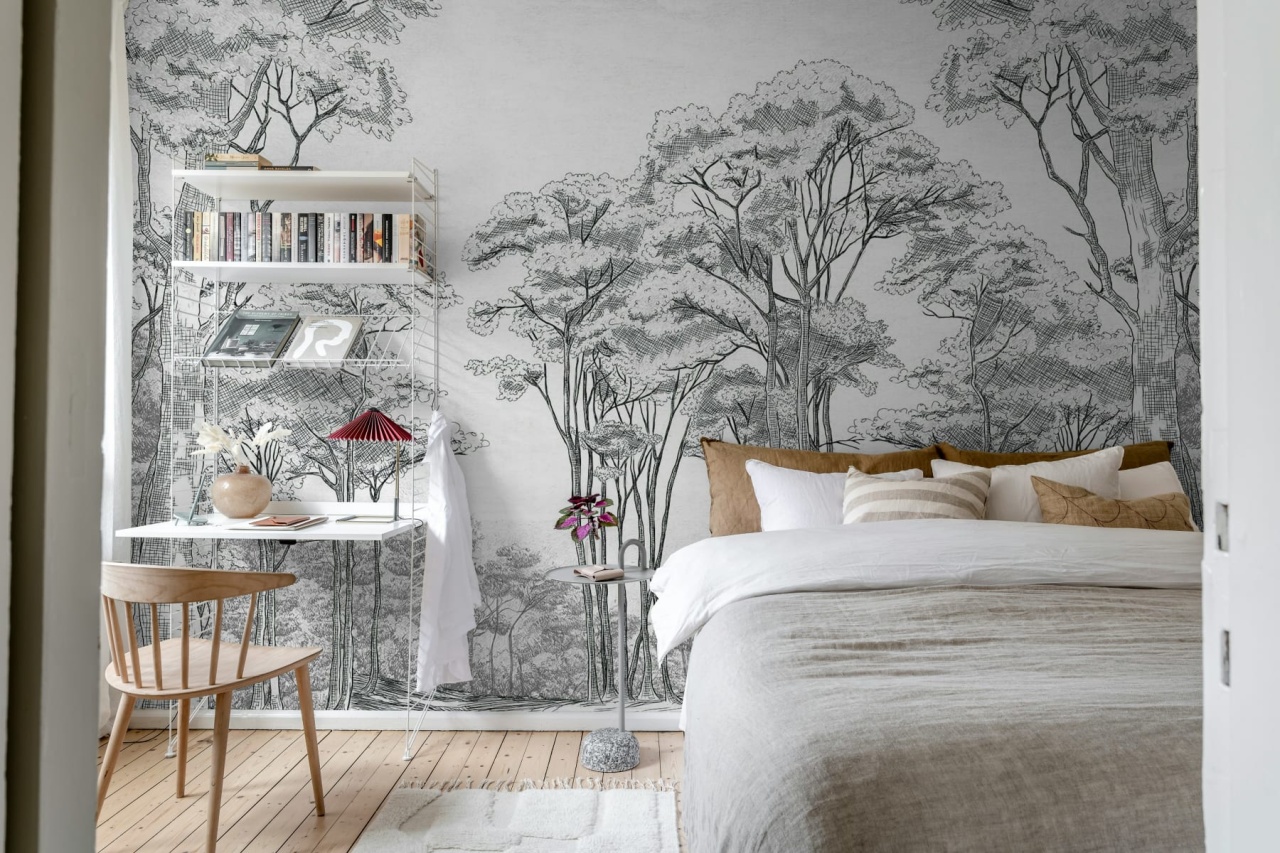 Fototapet, Graphic Trees, Black & White, Rebel Walls - 3