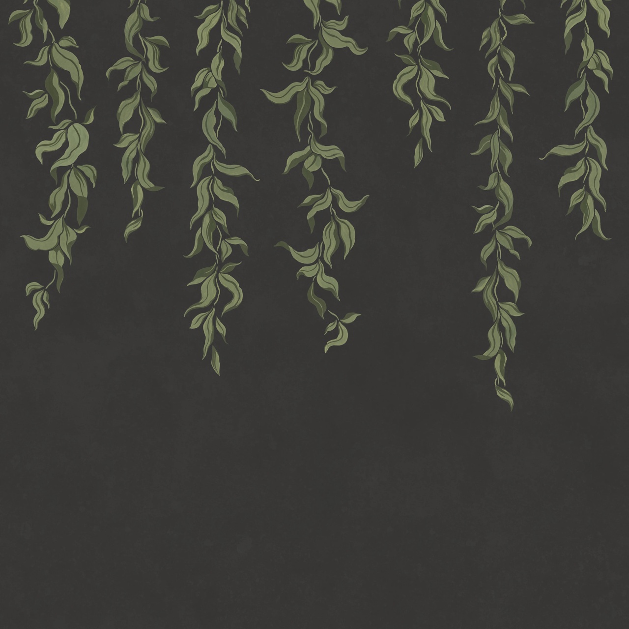 Fototapet, Hanging Leaves, Graphite, Rebel Walls - 2