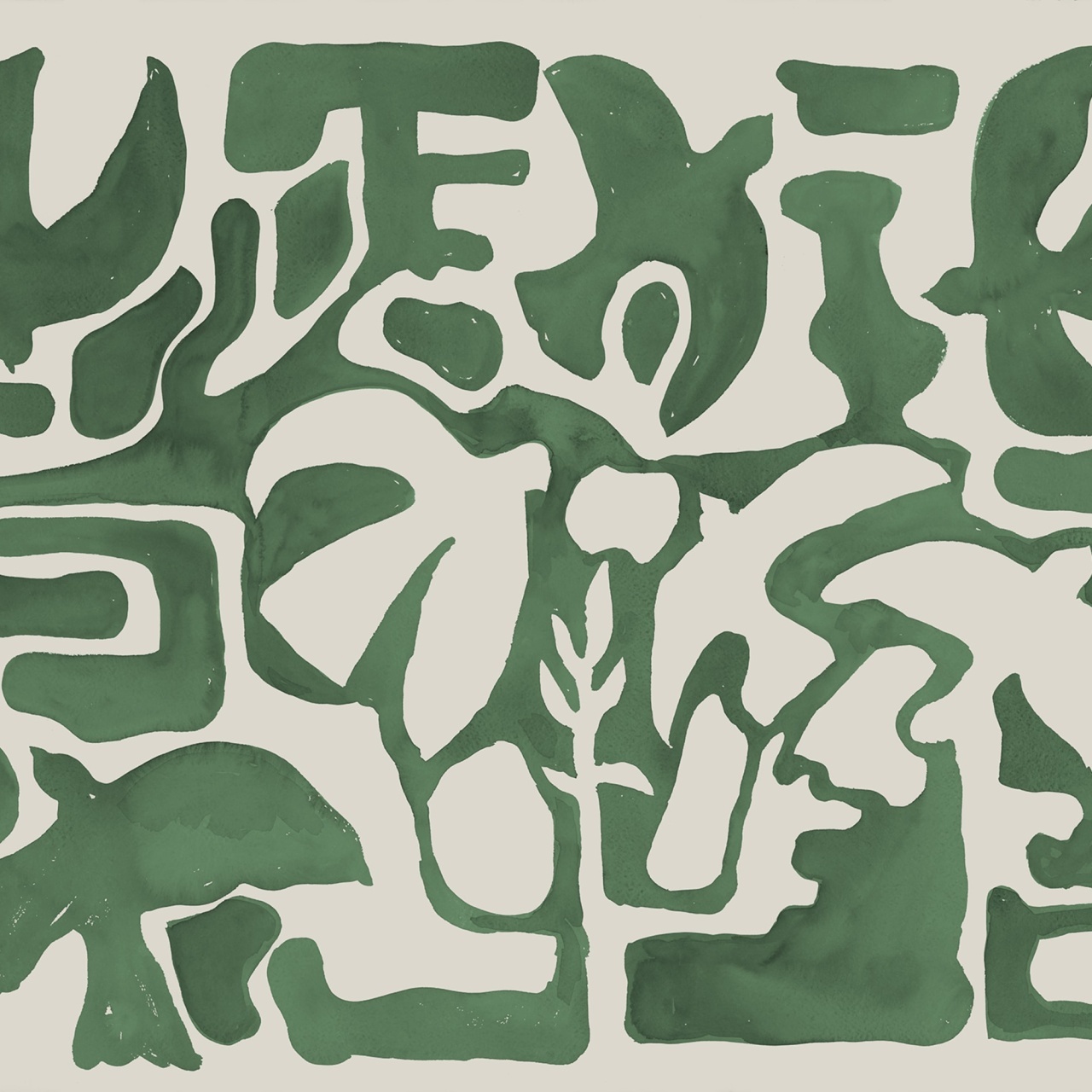 Fototapet, Harmony Forms, Green, Rebel Walls - 2