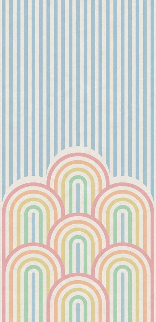 Fototapet, Hilltops, Rainbow, Rebel Walls - 2