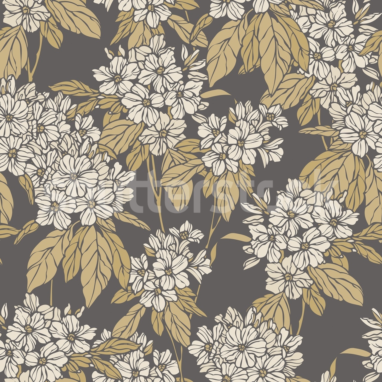 Fototapet, Jasmine Veil, Brown, Rebel Walls - 2