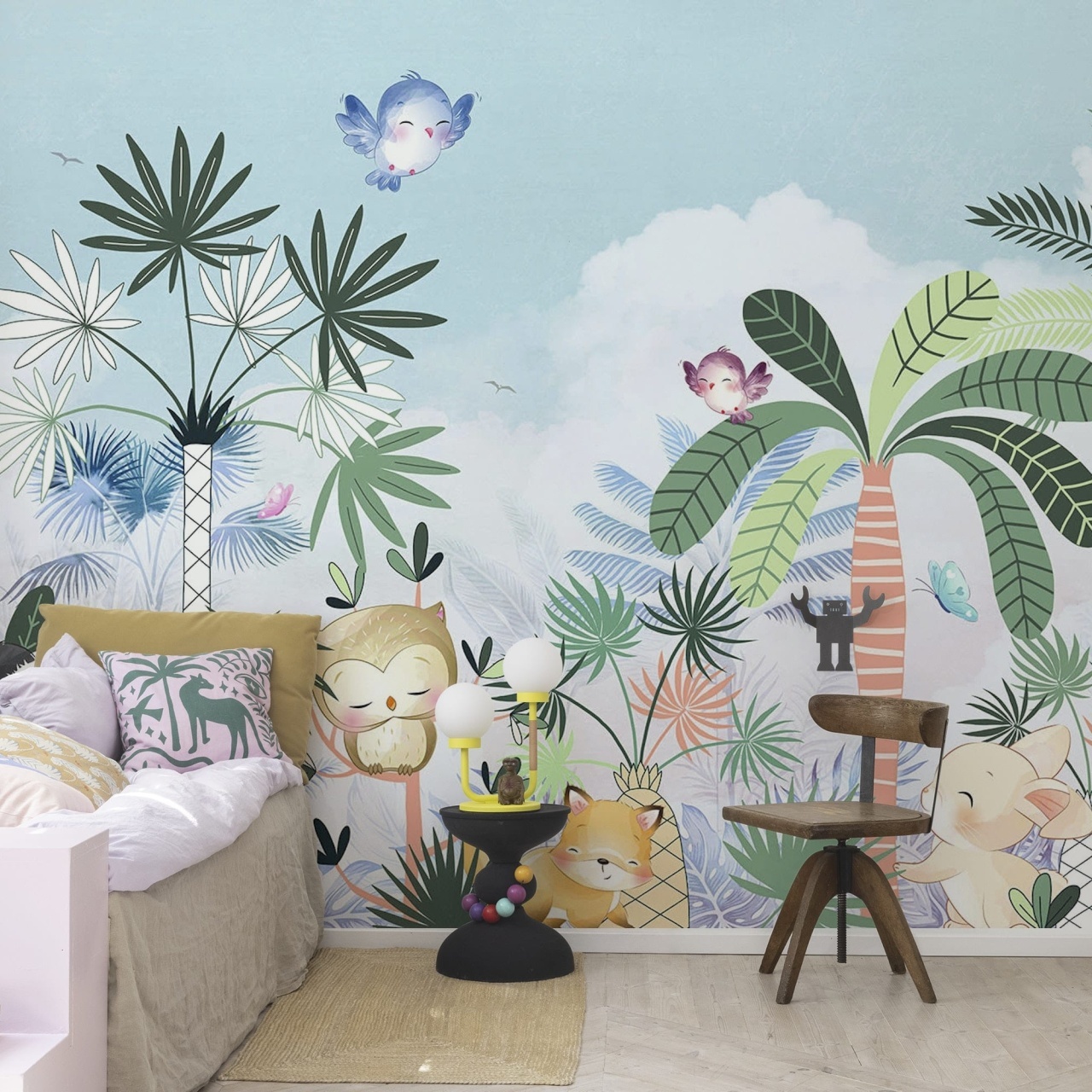 Fototapet, Jungle Fun, Pastel, Rebel Walls - 3