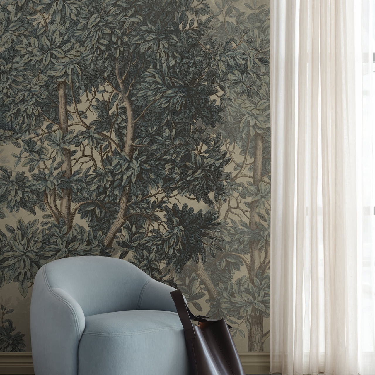 Fototapet lavabil, Charles Mural, Blue, Sandberg - 3