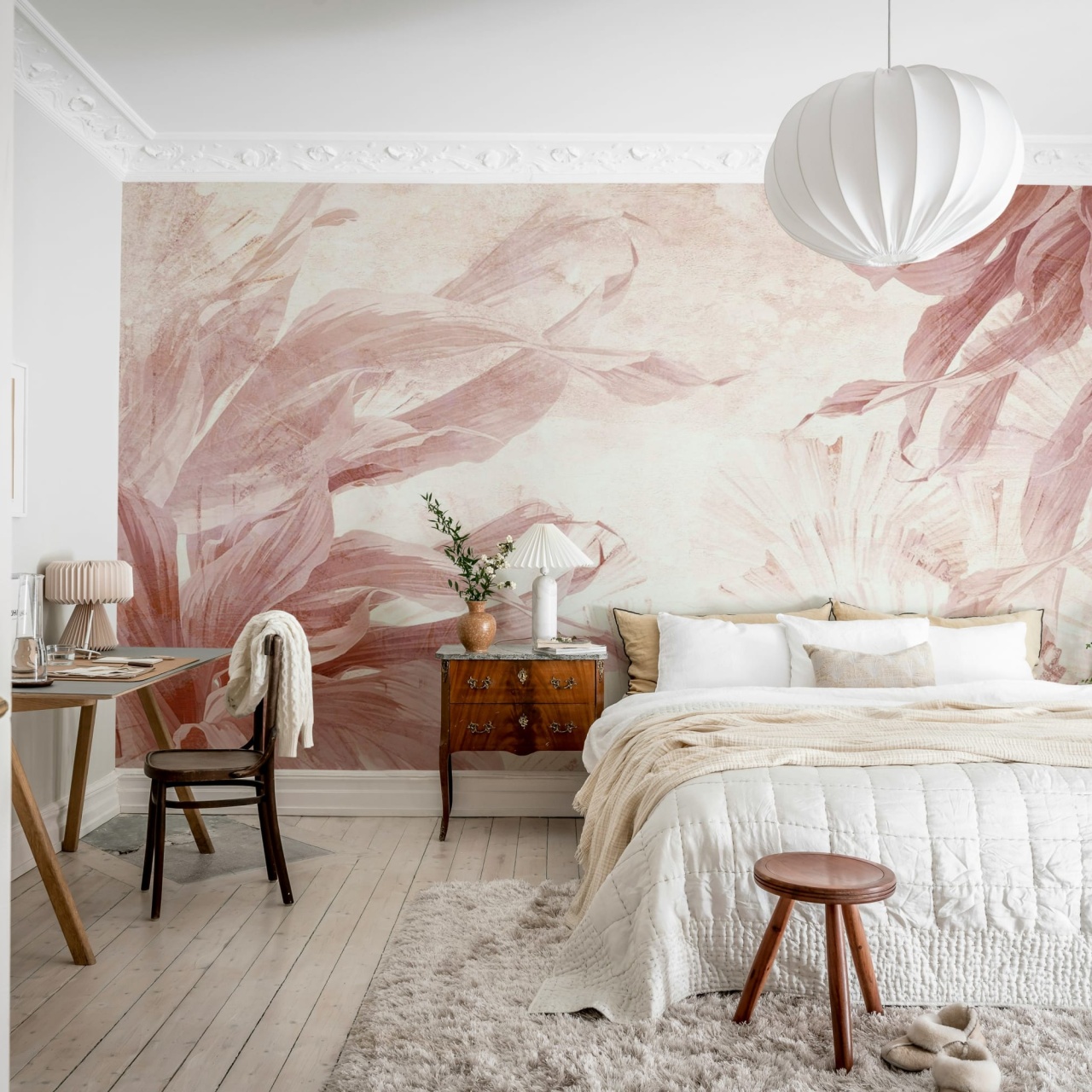Fototapet, Leafy Dream, Pink, Rebel Walls - 3