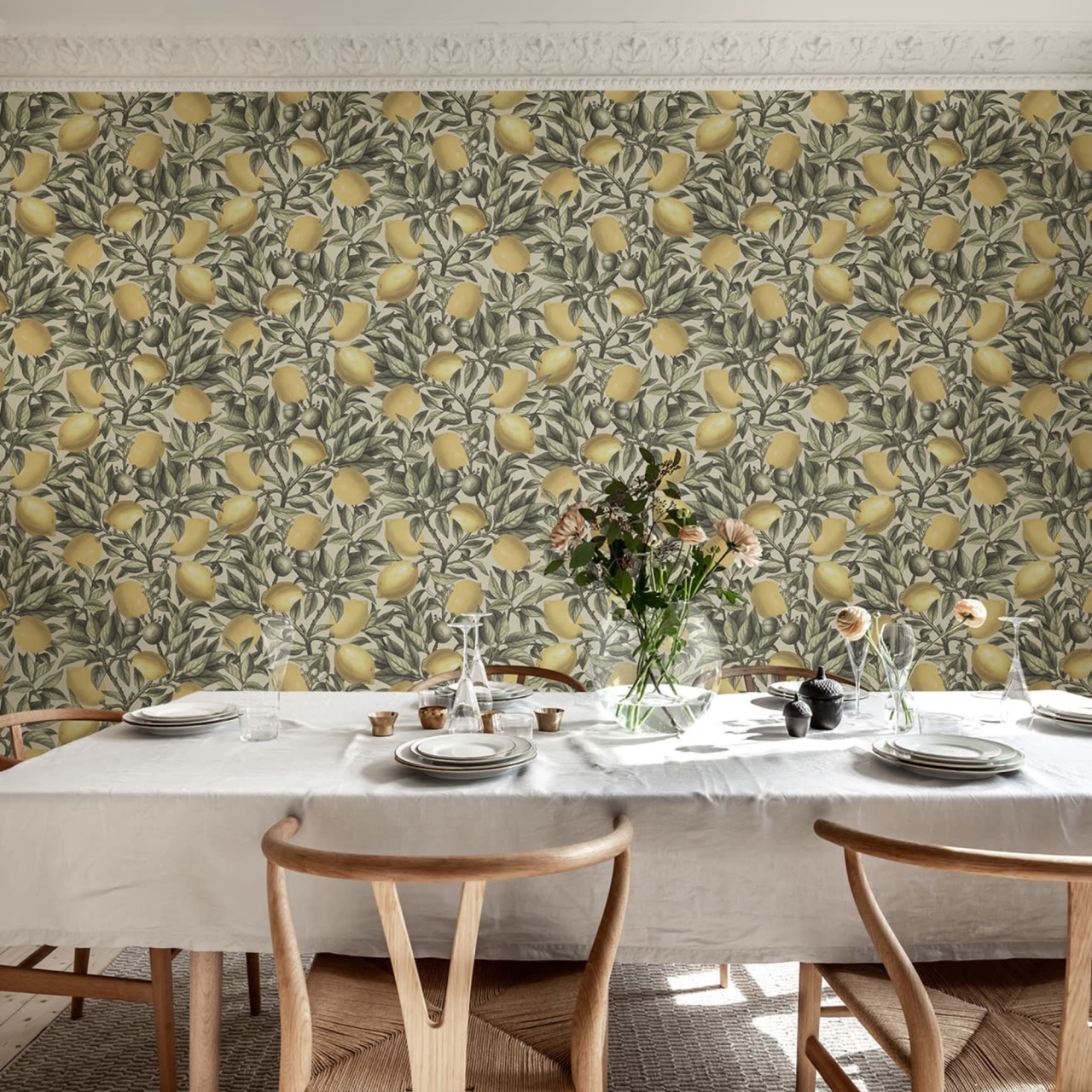 Fototapet, Lemon Tree, Light Green, Rebel Walls - 3