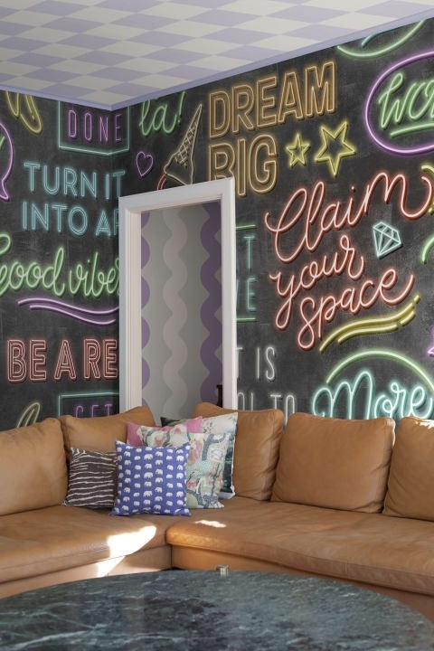 Fototapet, Neon Vibes, Graphite, Rebel Walls