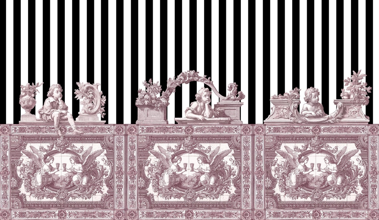 Fototapet Opulent Friezes, Rose - personalizat, VLAdiLA - 2