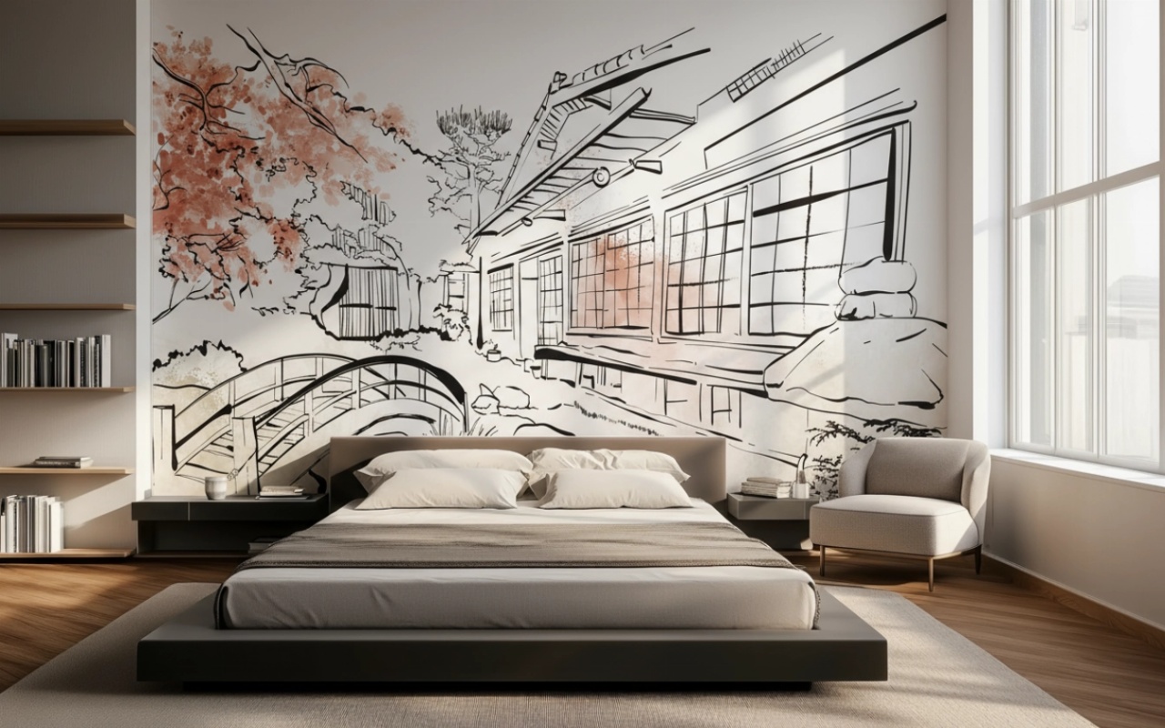 Fototapet Oriental Marcin Runowiecki R-Design Kyoto B Rêve MKRB100 — imaginea 2