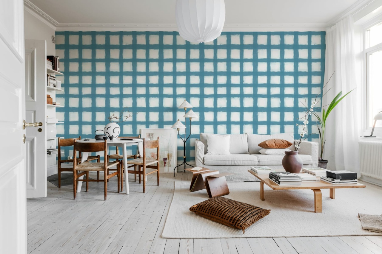 Fototapet, Painted Square, Blue, Rebel Walls