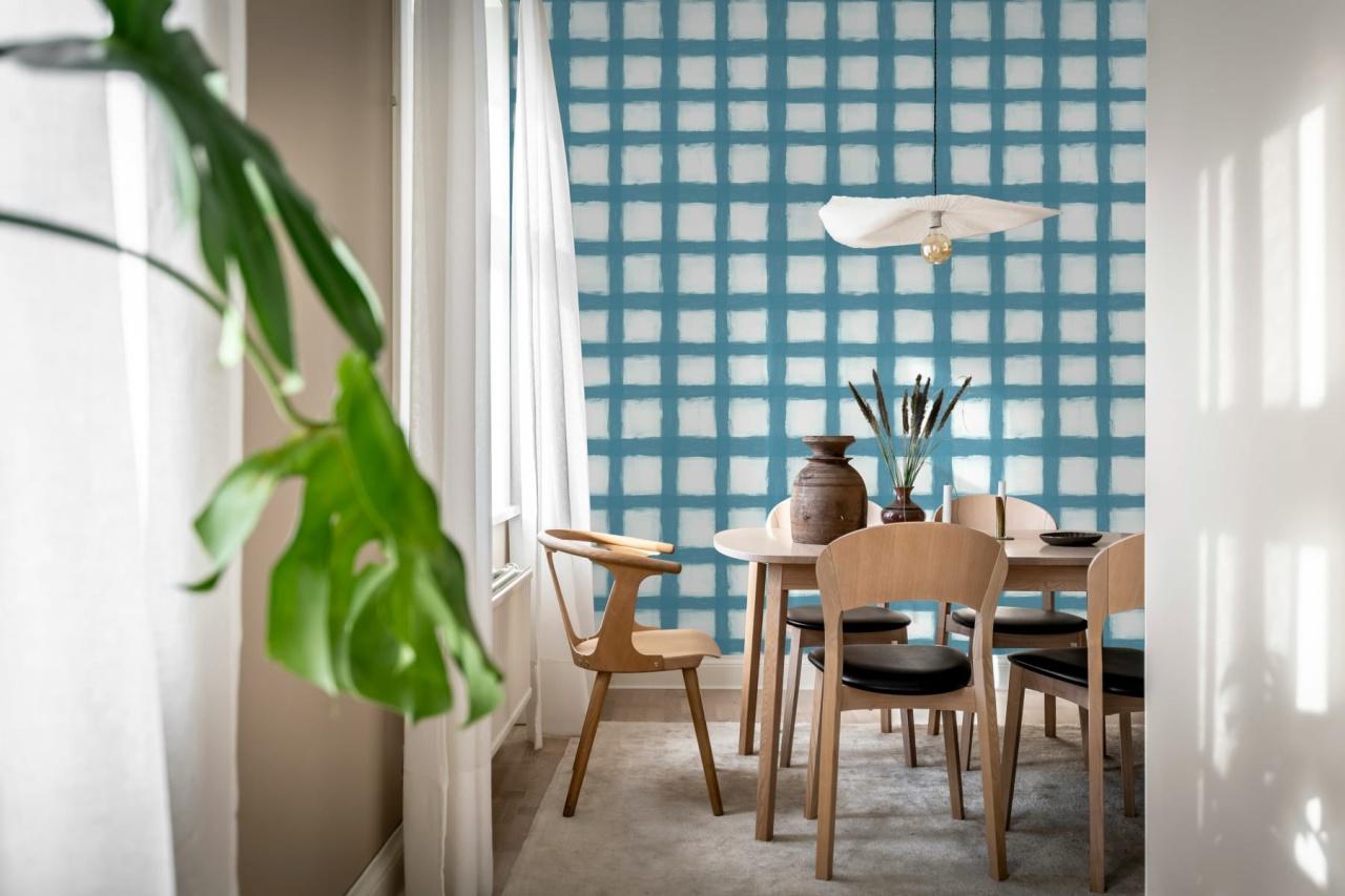 Fototapet, Painted Square, Blue, Rebel Walls - 3