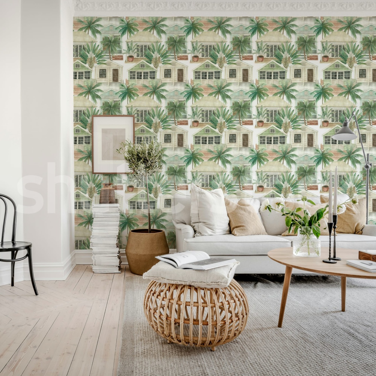 Fototapet, Palm Residence, Day, Rebel Walls
