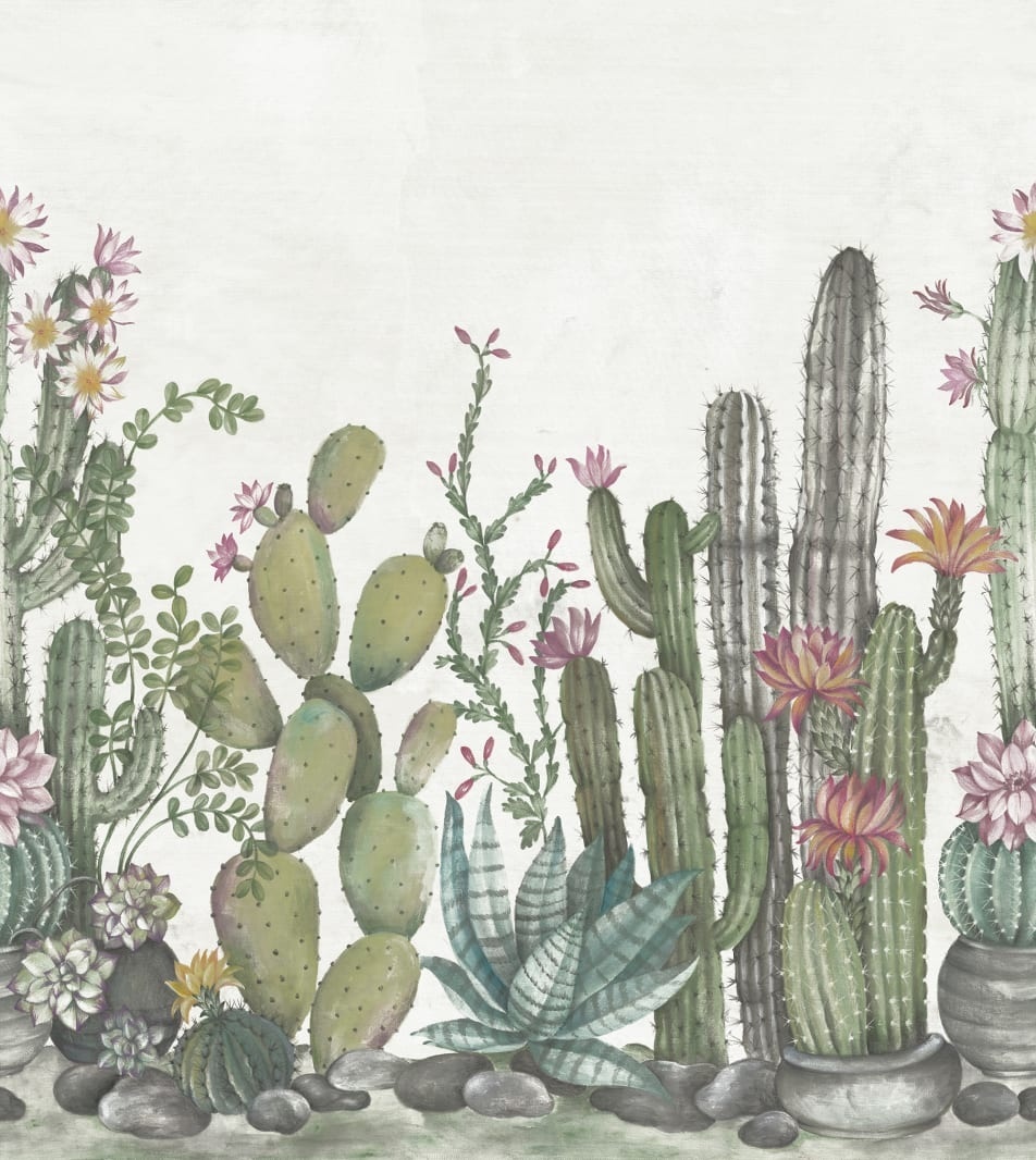 Fototapet, Playfull Cactus, Ivory, Rebel Walls - 2