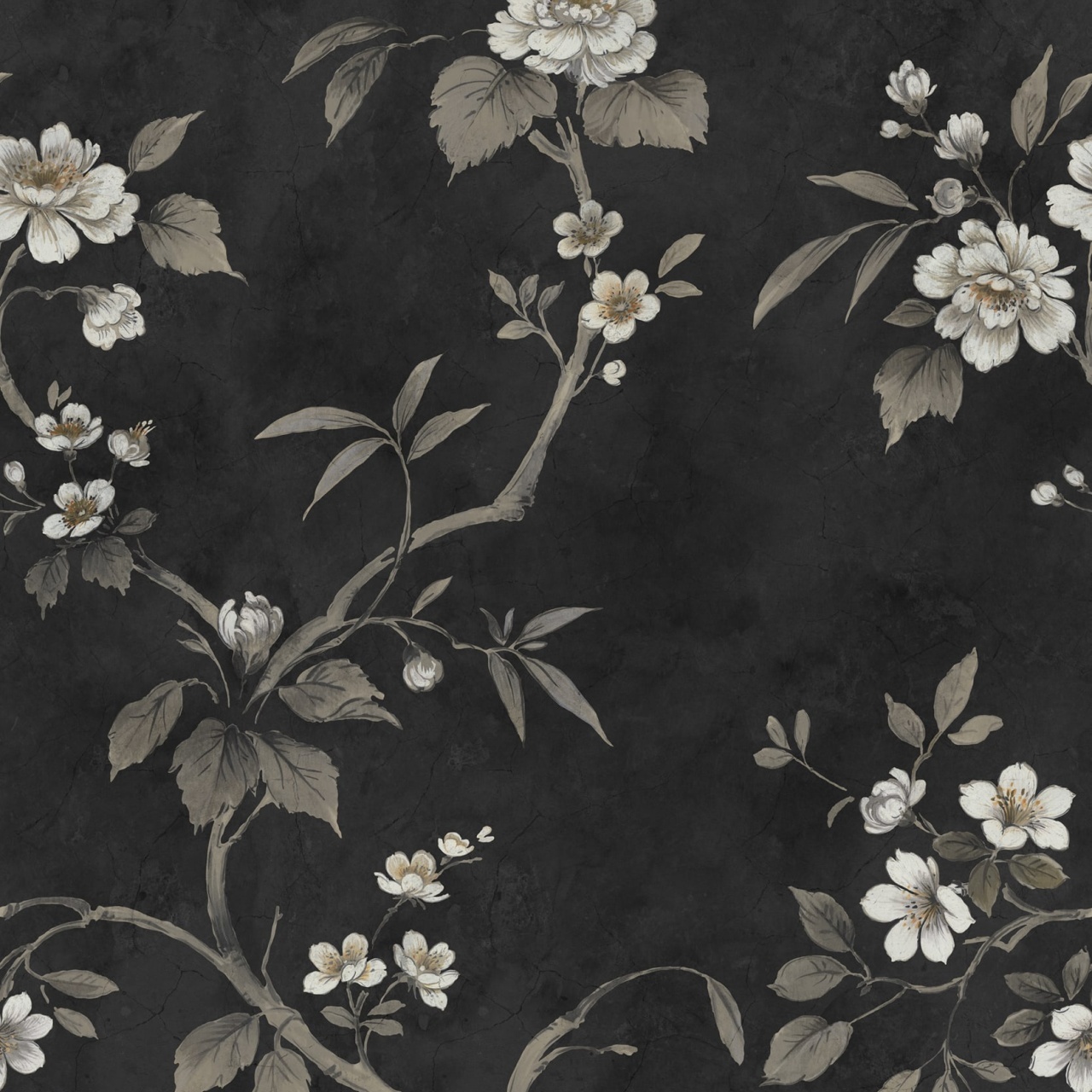 Fototapet, Poetic Flora, Black, Rebel Walls - 2