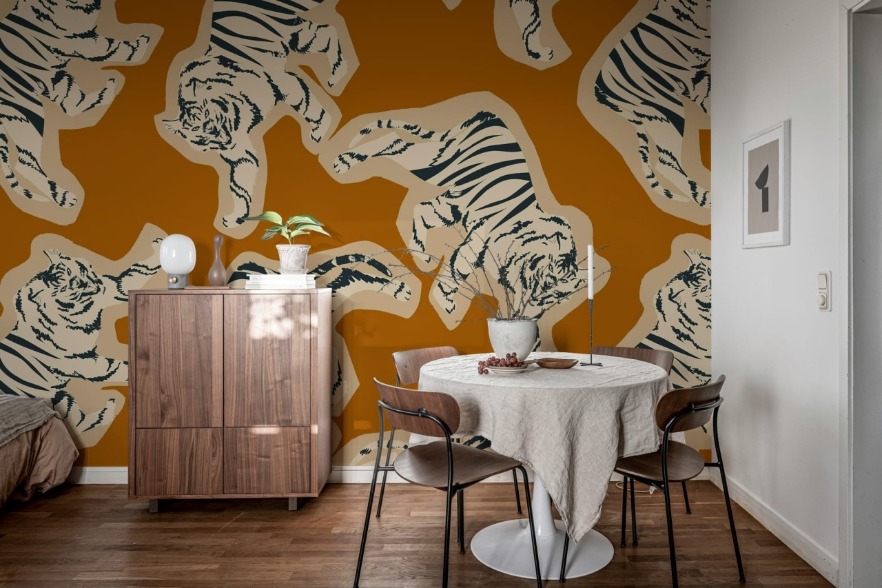 Fototapet, Quirky Tigers, Rust, Rebel Walls