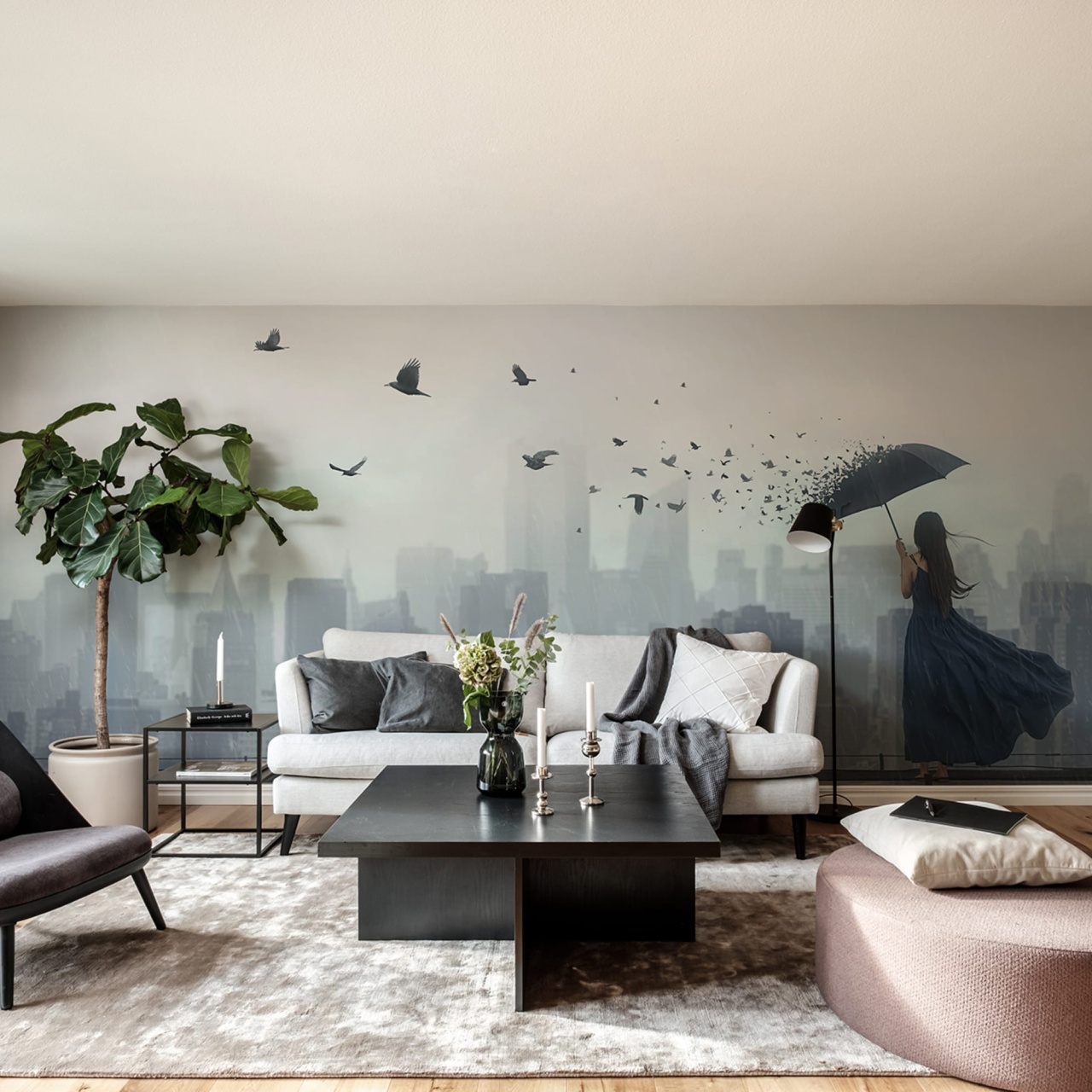 Fototapet, Rain Bird, Rebel Walls
