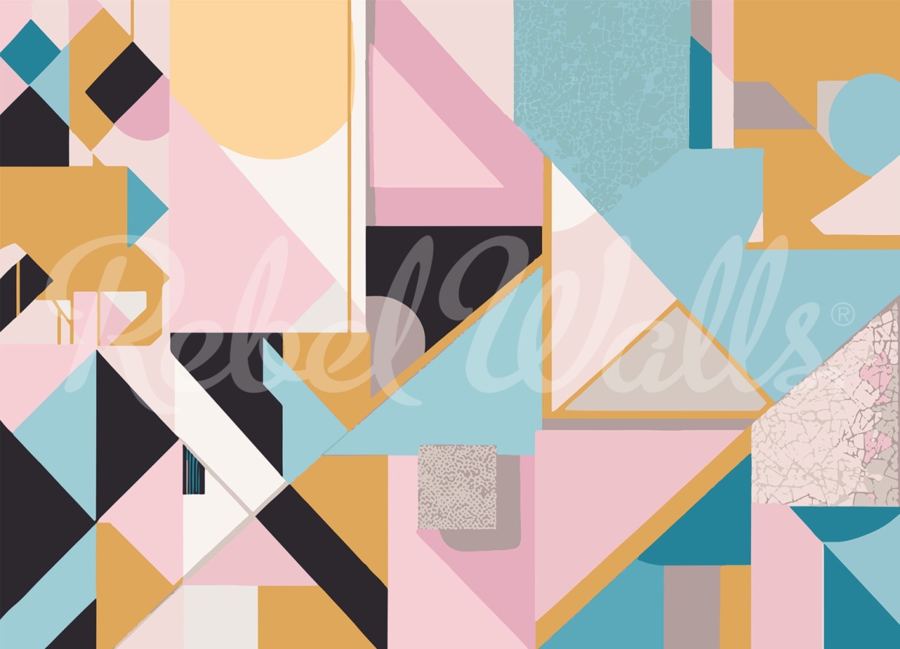Fototapet, Retro Forms, Multi, Rebel Walls - 2
