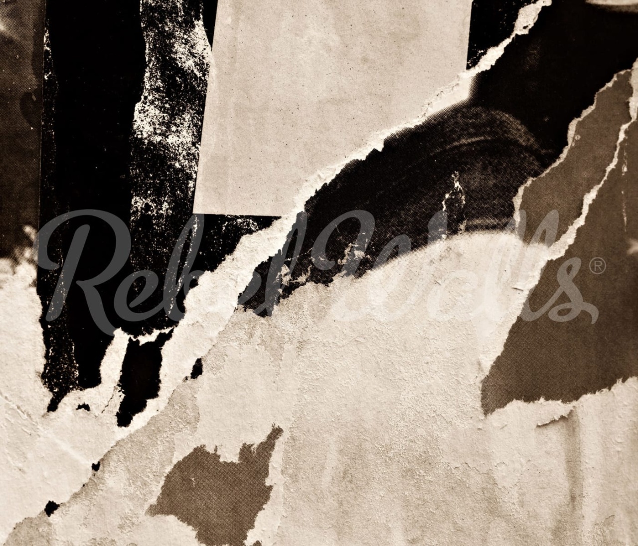 Fototapet, Rip Off, Brown, Rebel Walls - 2