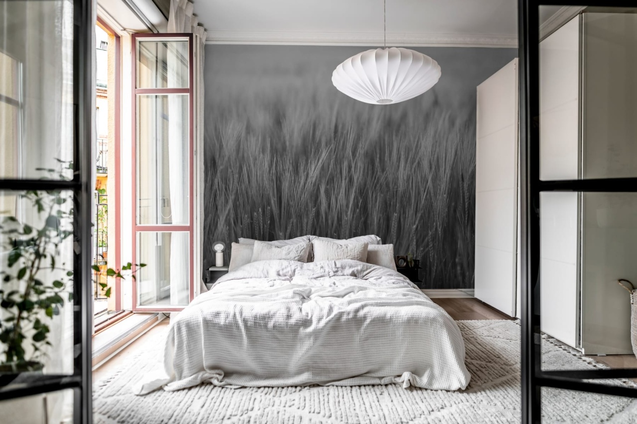 Fototapet, Rye Field, Black & White, Rebel Walls