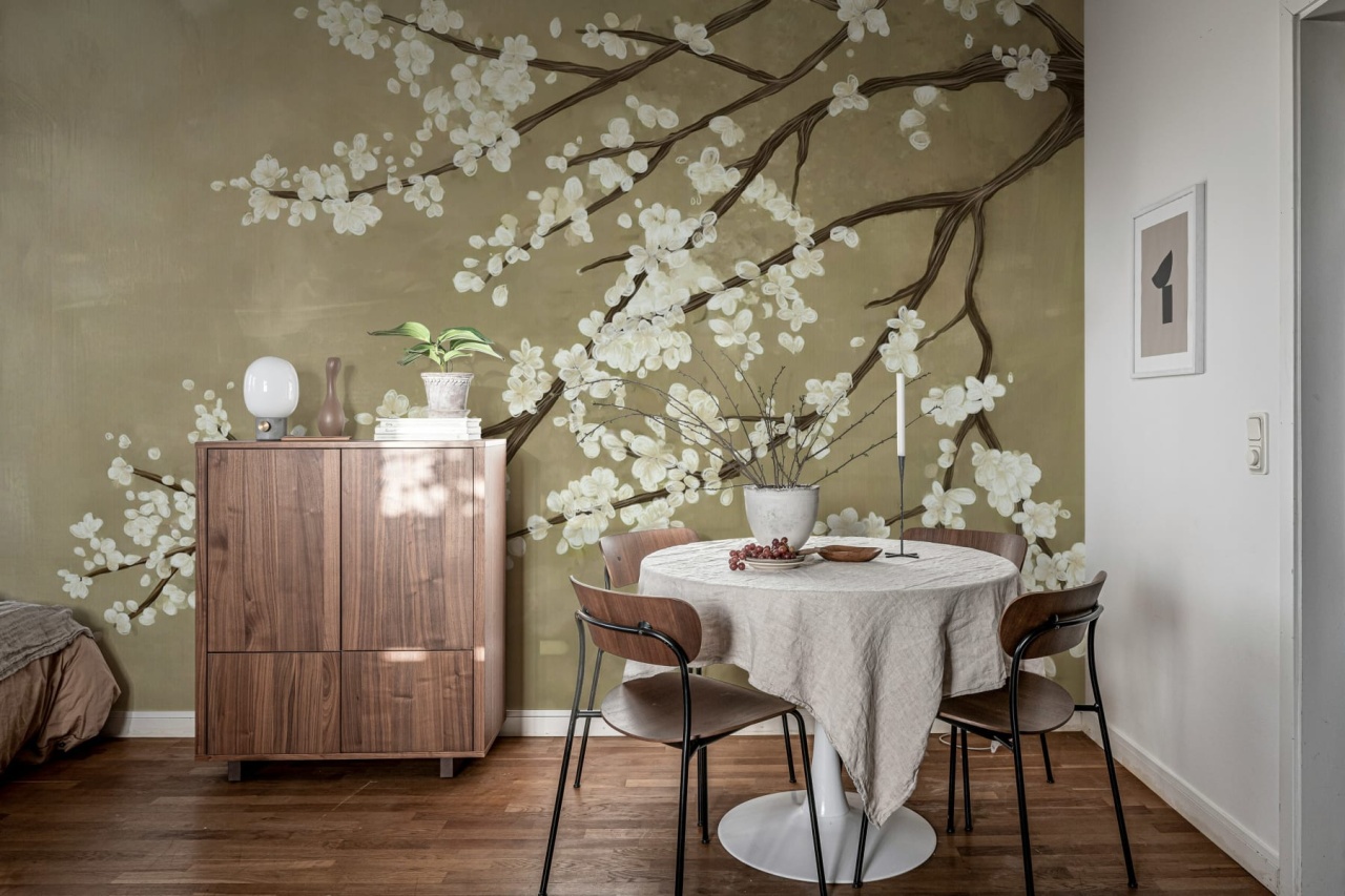 Fototapet, Sakura Branch, Beige, Rebel Walls - 3