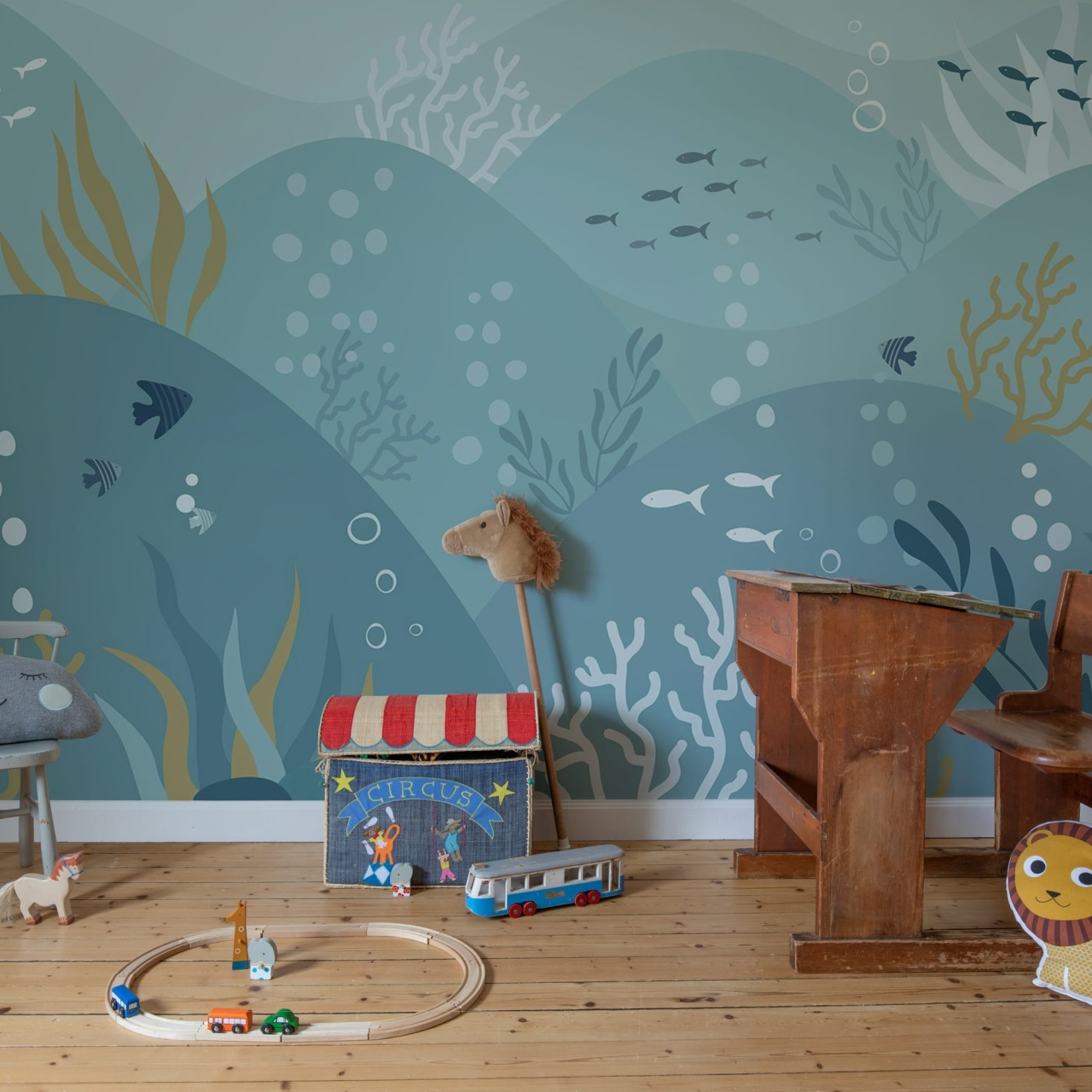 Fototapet, Sea Landscape, Ocean Blue, Rebel Walls
