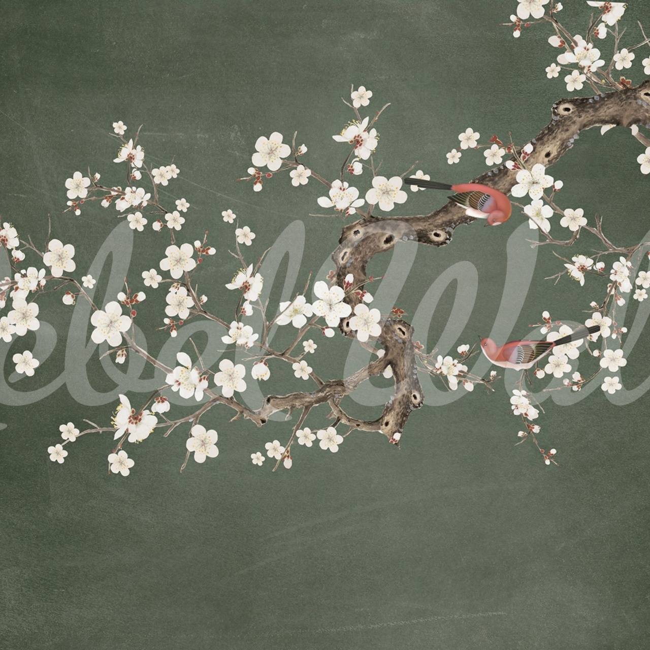 Fototapet, Serene Branches, Green, Rebel Walls - 2