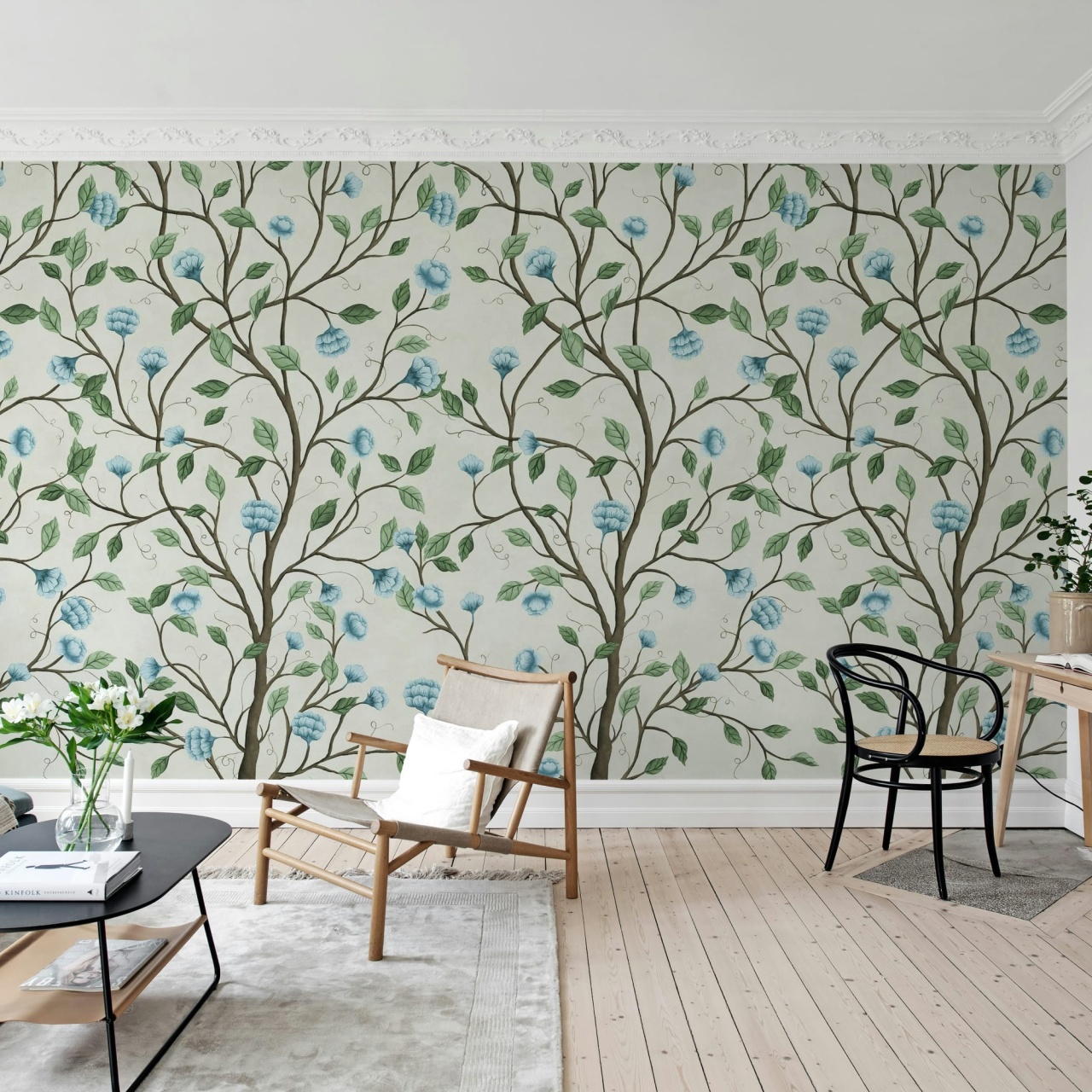 Fototapet, Silent Bloom, Beige, Rebel Walls - 3