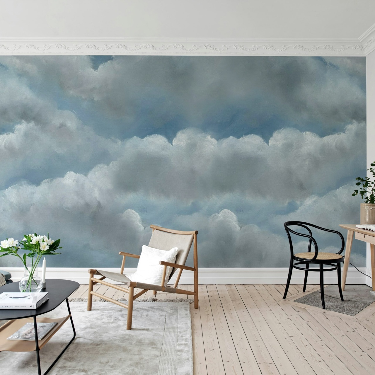 Fototapet, Storm Clouds, Blue, Rebel Walls