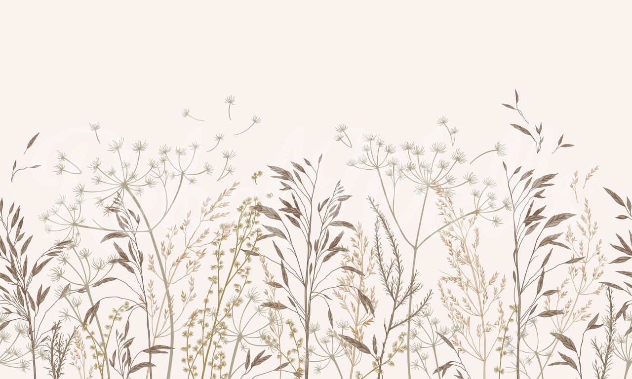 Fototapet, Straw Meadow, Beige, Rebel Walls - 2