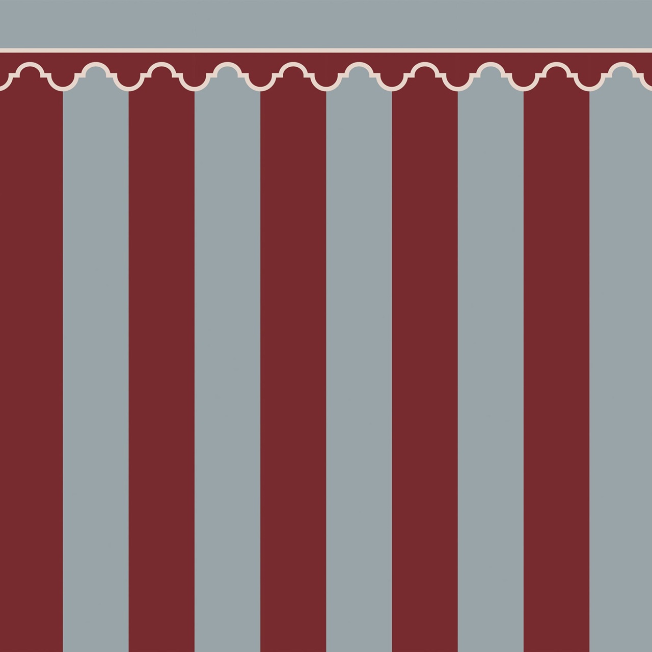 Fototapet, Stripe Chateau, Red, Rebel Walls - 2