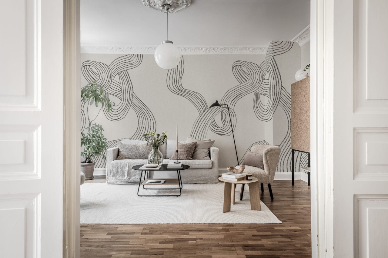 Fototapet, Stripes, Graphite, Rebel Walls - 5